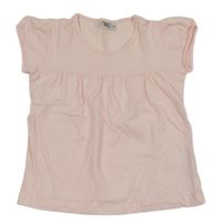 Světlerůžové nařasené tričko Infinity