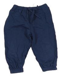 Tmavomodré tepláky H&M