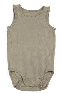 Béžové žebrované body H&M