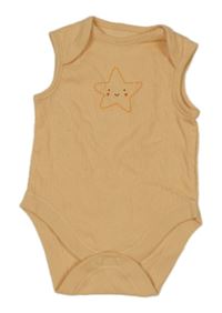 Oranžové strukturované body s hvězdou Primark 