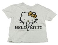 Bílé crop tričko s Hello Kitty zn. Sanrio