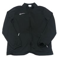 Tmavomodrá funkční sportovní propínací mikina s logem Nike