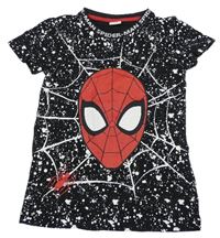 Černo-bílé skvrnité tričko se Spider-manem MARVEL
