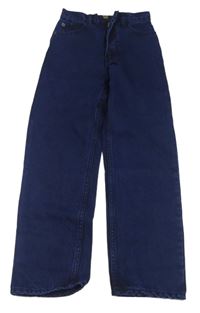 Nové - tmavomodré široké rifle Shave Jeans