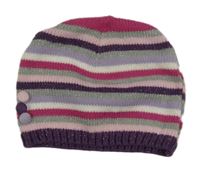 Pruhovaná pletená čepice se třpytkami dopodopo