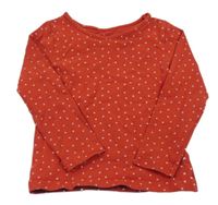 Červené triko se srdíčky H&M