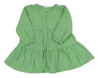 Zelené krepové propínací šaty H&M