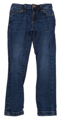 Tmavomodré skinny teplákové rifle Denim Co.