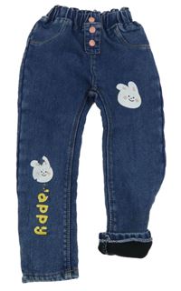 Modré paper bag thermo rifle se zajíčky 