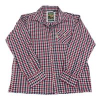 Červeno-tmavomodro-bílá kostkovaná košile Rydate