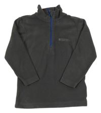 Tmavošedá fleecová funkční mikina s logem MOUNTAIN WAREHOUSE