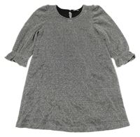 Černo-stříbrné slavnostní šaty LINDEX