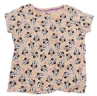Meruňkové květované tričko s Minnie Primark