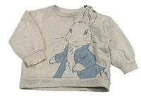 Světlebéžová mikina s králíkem - Peter Rabbit