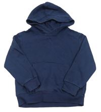 Tmavomodrá mikina s kapucí H&M