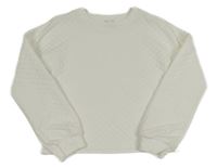 Bílá prošívaná mikina Jeff&Co