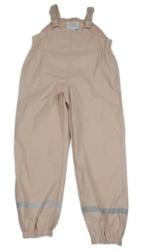 Růžové nepromokavé podšité laclové kalhoty Primark