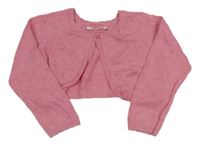 Růžové perforované svetrové bolerko Primark