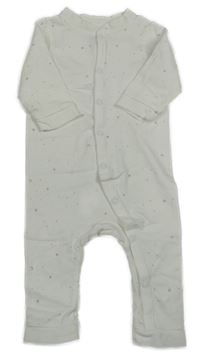 Bílý puntíkatý overal s hvězdami H&M