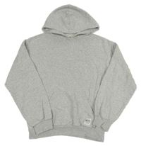 Šedá melírovaná mikina s kapucí H&M