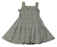 Šedo-černo-hnědé kostkované šaty Matalan