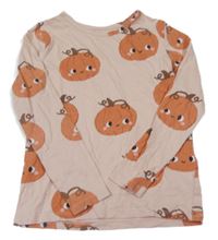 Růžové triko s dýněmi H&M