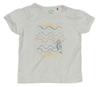 Bílé tričko s mořským koníkem S. Oliver