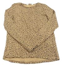 Béžové leopardí triko H&M