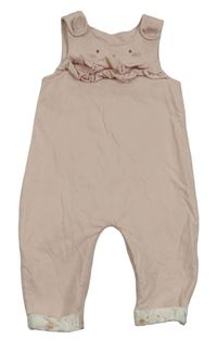 Světlerůžové laclové tepláky s volánky Mothercare
