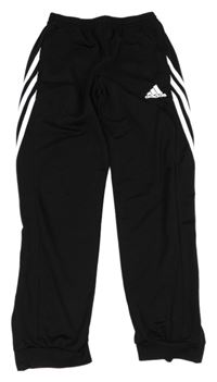 Černé sportovní funkční tepláky s logem Adidas