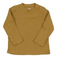 Hnědé žebrované triko F&F