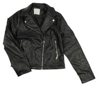 Černý crop koženkový křivák Primark