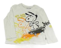 Bílé triko se Snoopym 