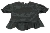 Tmavošedé lehké tričko s volánkem H&M