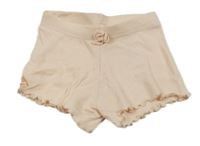 Meruňkové žebrované kraťasy PRIMARK