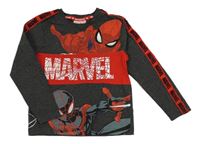 Šedé triko se Spidermanem Marvel