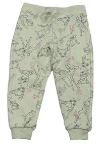 Mintové tepláky s Bambim a Dupíkem Primark