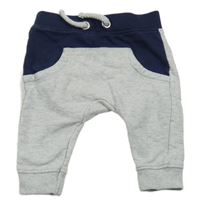 Šedo-tmavomodré tepláky Nutmeg