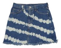 Modrá riflová batikovaná sukně Denim Co.