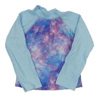 Světlemodro-fialové galaxy UV triko 