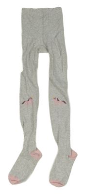 Šedo-růžové punčocháče s jednorožci H&M