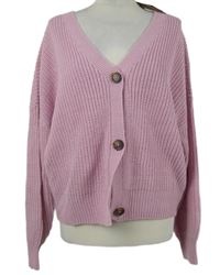 Nové - Dámský růžový propínací svetr Vero Moda 