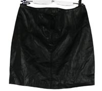 Dámská černá koženková sukně 