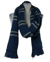 Pánská tmavomodro-šedá pruhovaná šála - Harry Potter 