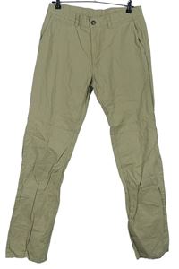 Pánské béžové plátěné chino kalhoty F&F vel. 34/34