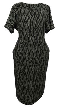 Dámské černo-bílé vzorované šaty Next 