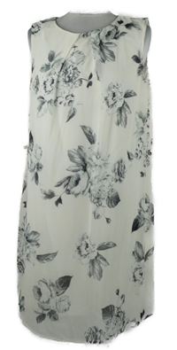 Dámské bílé květované šifonové šaty Atmosphere 