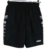 Pánské černé šusťákové funkční kraťasy s logy Jako 