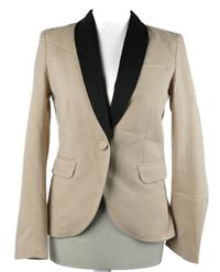 Dámské pudrovo-černé sako H&M