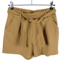 Dámské béžové sukňové kraťasy s páskem H&M